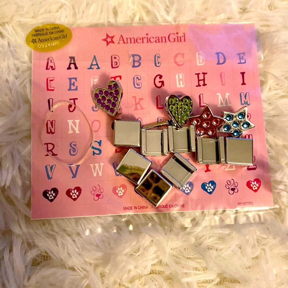 American Girl "Charming Pet Collar" Personalize accessory set parts NEW RETIRED